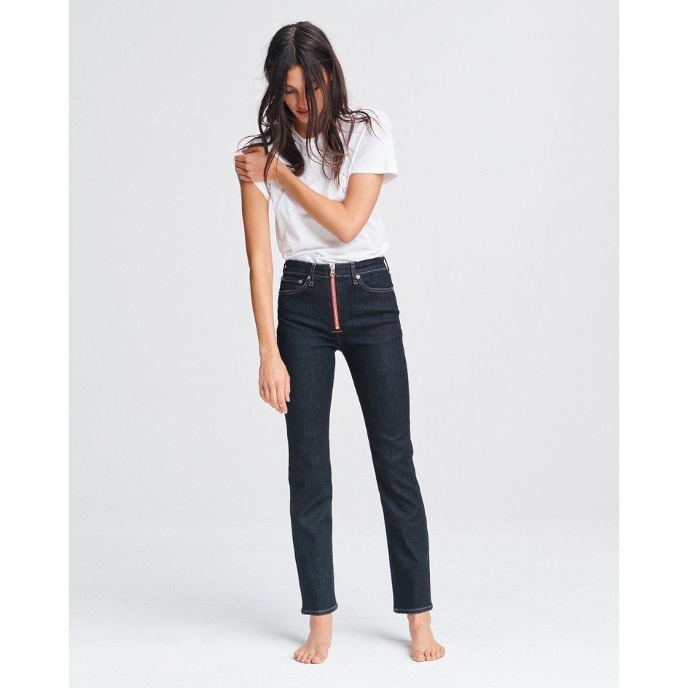 NWT RAG & BONE Nina High Waist Cigarette Jeans 26